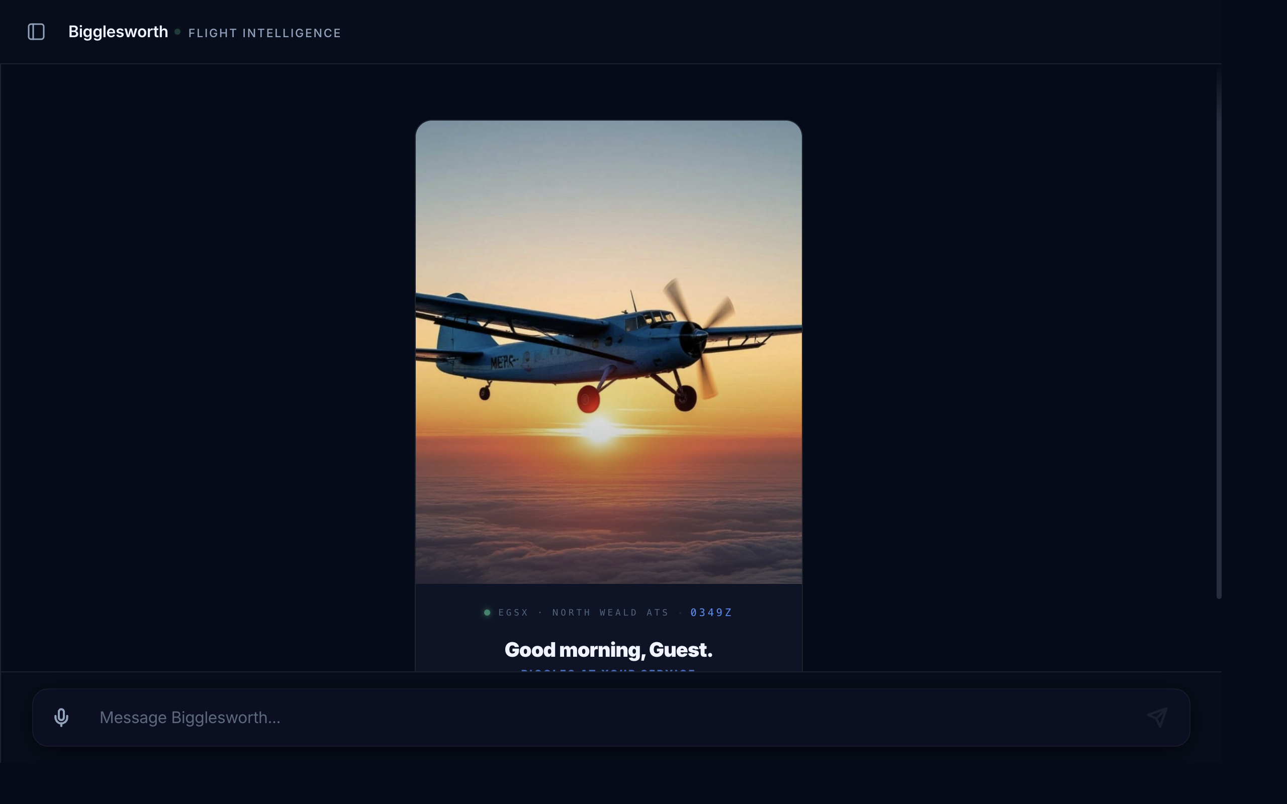 Bigglesworth: Bringing Flight Intelligence to the Cockpit